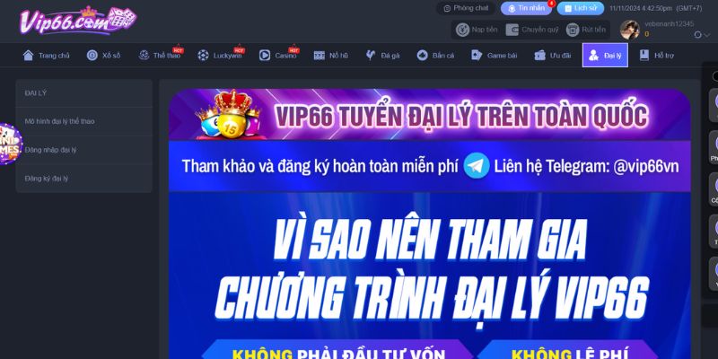 Công thức tính hoa hồng cho đại lý VIP66