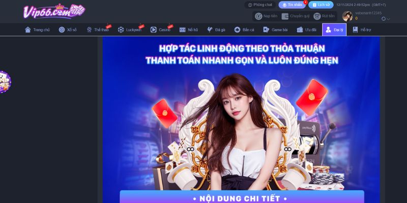 Đại lý Vip66 được hỗ trợ công nghệ toàn diện cho đại lý